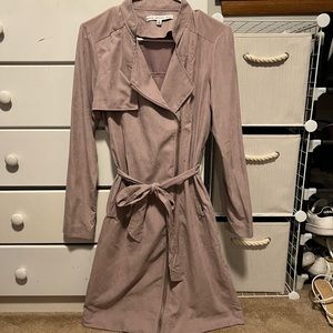 HYFVE Blush Pink Trench Coat Jacket